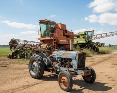 Enlèvement d'engin agricole